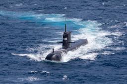 <p>　原潜に置き換えられることになるオーストラリアのコリンズ級潜水艦＝９月（オーストラリア軍提供、ゲッティ＝共同）</p>