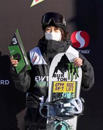 <p>　女子スロープスタイルで３位の村瀬心椛＝コッパーマウンテン（ゲッティ＝共同）</p>
