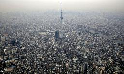　東京スカイツリー周辺に広がる住宅街＝２０１９年１月、東京都墨田区