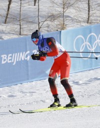 　ノルディックスキーの女子距離複合に出場したジニゲル・イラムジャン＝張家口（共同）