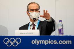 　ＩＯＣのアダムス広報部長＝３日、北京（ゲッティ＝共同）