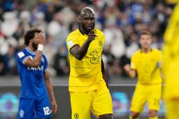 　準決勝のアルヒラル戦でゴールを決め喜ぶチェルシーのルカク＝アブダビ（ＡＰ＝共同）