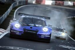 　人工知能（ＡＩ）のドライバーと対戦する自動車レースゲームのイメージ（ソニーグループ提供・共同）