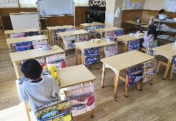 　陽性者が出た他のクラスが臨時休園になった保育施設＝１月２０日、群馬県伊勢崎市