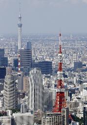 　東京タワーとスカイツリー