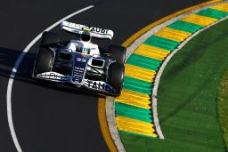 　Ｆ１第３戦、オーストラリアＧＰで１５位だった角田裕毅のアルファタウリ＝１０日、メルボルン（ゲッティ＝共同）