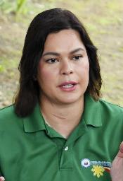　フィリピンのサラ・ドゥテルテ副大統領