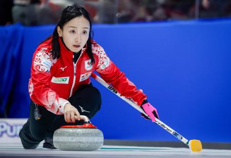 <p>　日本代表のロコ・ソラーレの藤沢五月＝１４日（カナディアンプレス提供・ＡＰ＝共同）</p>