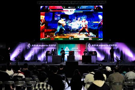 <p>　愛知県国際展示場で開催されたｅスポーツの日本代表最終選考会＝２２日</p>
