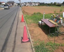 八街市、事故の通学路で安全対策　外側線や減速帯、県警は速度制限も　＜八街児童死傷事故１カ月＞