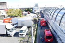 【速報】ＪＲ京葉線沿線で火災　市川、一時運転見合わせ　「軽油タンクが燃えている」と１１９番通報