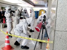 不審物発見の対応訓練　新鎌ケ谷駅　鉄道３社と県警など