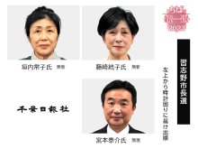 習志野市長選立候補者の横顔　（上から届け出順） 【ちば統一選２０２３】