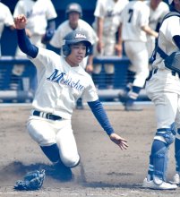 千葉明徳、機動力絡め５得点　【春季千葉県高校野球　地区予選】