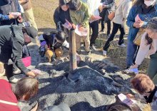 秋の味覚サツマイモ満喫　４年ぶり「いも祭」盛況　「甘くておいしい」特産焼き芋に笑顔　香取・栗源