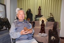 豊かな個性の素材でつくる　旭市の流木アート作家　板井止男さん（９１）　【ひと模様】