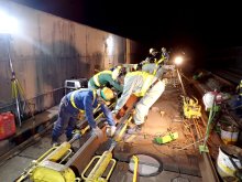 北総鉄道　夜間レール交換見学ツアー　１０日から先着順　線路の切り替え体験も