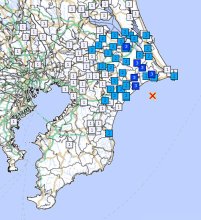 【速報】千葉県北東部で地震　旭、匝瑳、香取で最大震度３　震源は県東方沖