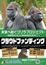 ゴリラＣＦに１６００万円集まる　飼育環境改善に千葉市動物公園　第１目標クリア、展示場に植樹