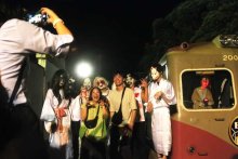 銚子電鉄、５年ぶりのお化け屋敷電車　お化け屋敷の老舗協力、４００人が恐怖体験
