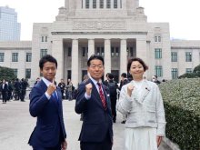 新人議員ら初登院　千葉県内選出　「バッジの重み感じる」「熟議の政治を」　国会召集、決意新たに【動画あり】