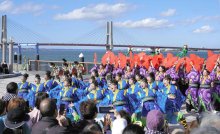 【動画あり】迫力演舞で銚子に熱気　黒潮よさこい祭り、踊り手１５００人が集う
