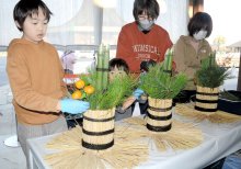 門松作りで地域伝統学ぶ　植木組合、５年ぶり教室　東金　【師走スケッチ２０２４】