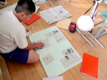 収集、熟考、活用力を育成　香取市立新島中学校　【ＮＩＥ報告　千葉県内実践校の取り組み】