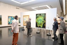 ベテラン作家の集大成４０点　３０日まで　千葉県立美術館で平成美術会展
