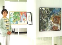 故田中基之さんしのぶ　木更津旅の風景や花、海…油彩画２人展