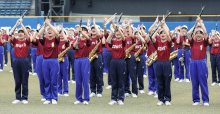 コラボ演奏が彩り　習志野と拓大紅陵　第１０７回全国高校野球　千葉大会　第１日