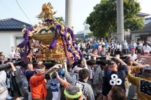 【動画あり】銚子・川口神社　海の街みこしで熱気　大漁、安全願い大潮祭