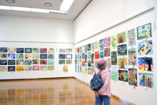 自由な発想、個性競う　佐倉で幼小中図画書写展　１３日まで