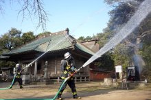 貴重な文化財守れ　防火デーに合わせ訓練　銚子