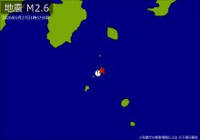 未明に関東で地震相次ぐ　東京、千葉で揺れ　震源は東京都新島・神津島近海と茨城県沖　いずれも震度１