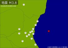 未明に関東で地震相次ぐ　茨城や栃木、福島でも揺れ　震源は茨城県沖や茨城県北部　いずれも震度１