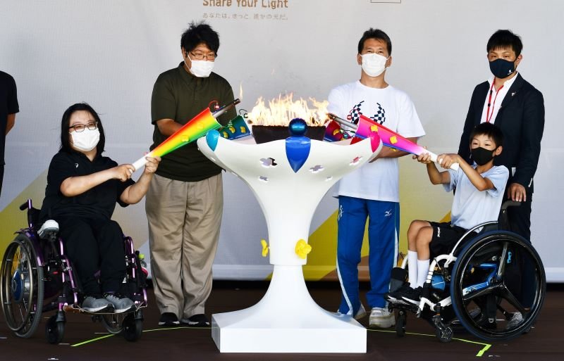 「千葉県の火」つなぎ東京へ　無観客でパラ聖火フェス【２０２０東京パラ】