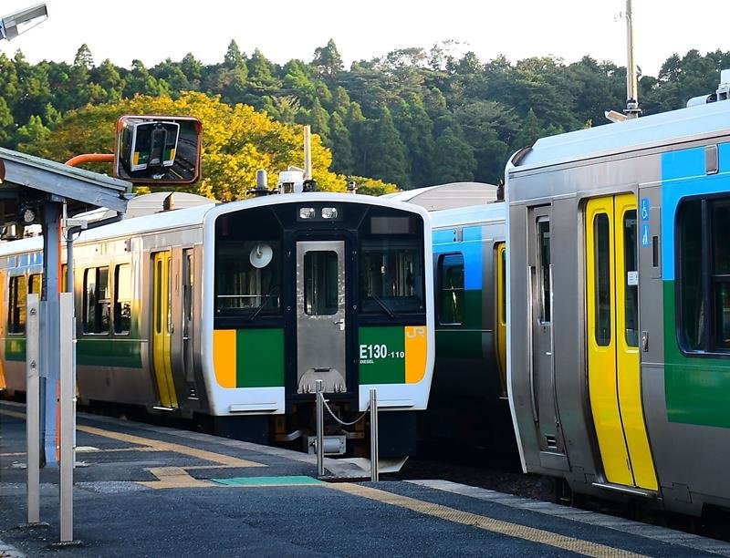 乗客が減少しているＪＲ久留里線＝君津市久留里市場
