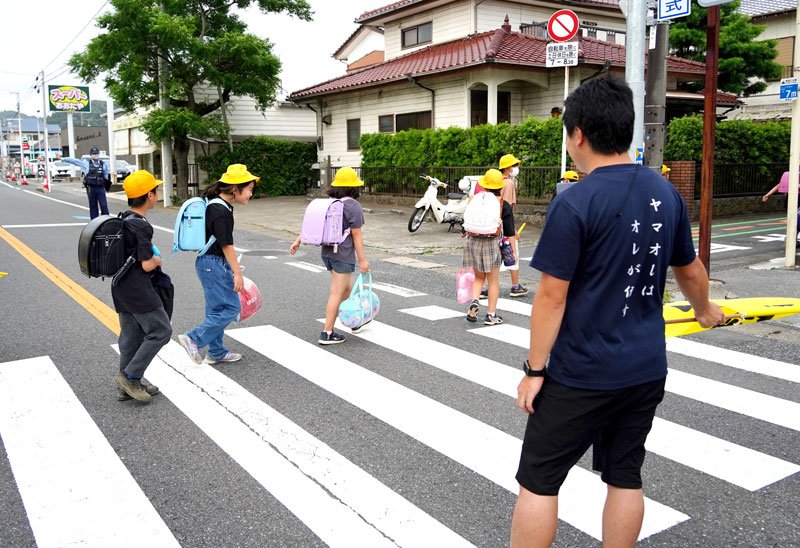 悲惨な事故起きぬよう　御宿　飲酒検問、児童見守り　【輪禍を断つ　八街事故２年】