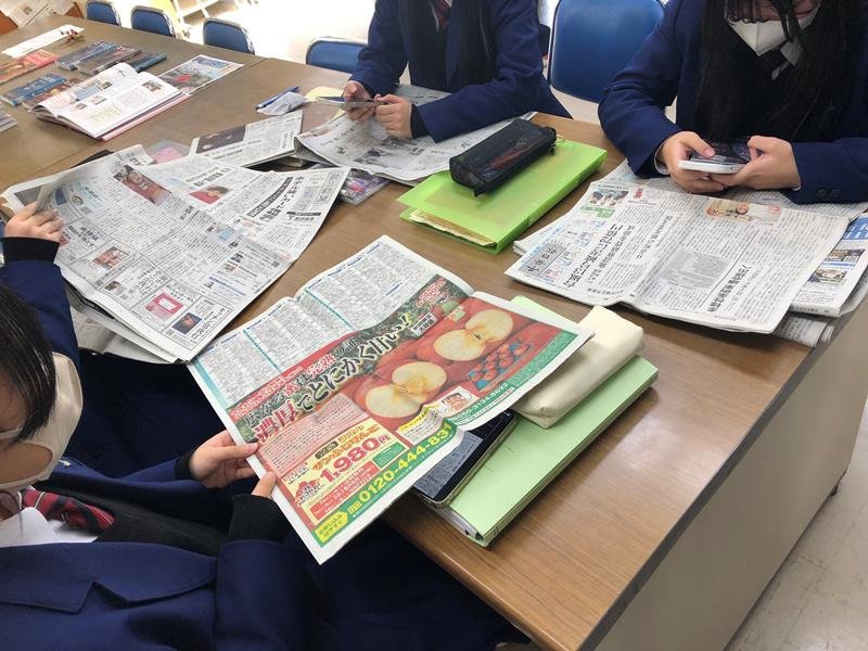 県立土気高校（千葉市）のＮＩＥ活動
