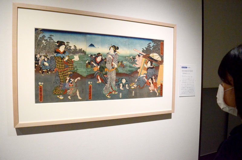 浮世絵鑑賞で時間旅行気分　城国大水田美術館　千葉県内ゆかりの作品も