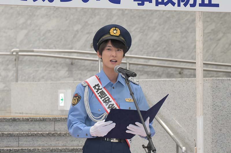 交通安全メッセージを伝える元体操のお兄さんの福尾誠さん＝１７日、千葉市中央区の千葉県庁