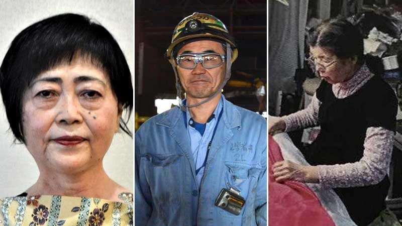 （左から）北井小夜子さん、平塚俊也さん、角田春江さん