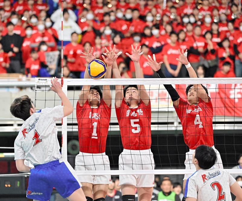 春の高校バレー開幕　習志野、女子競り勝ち　男子は初戦で涙