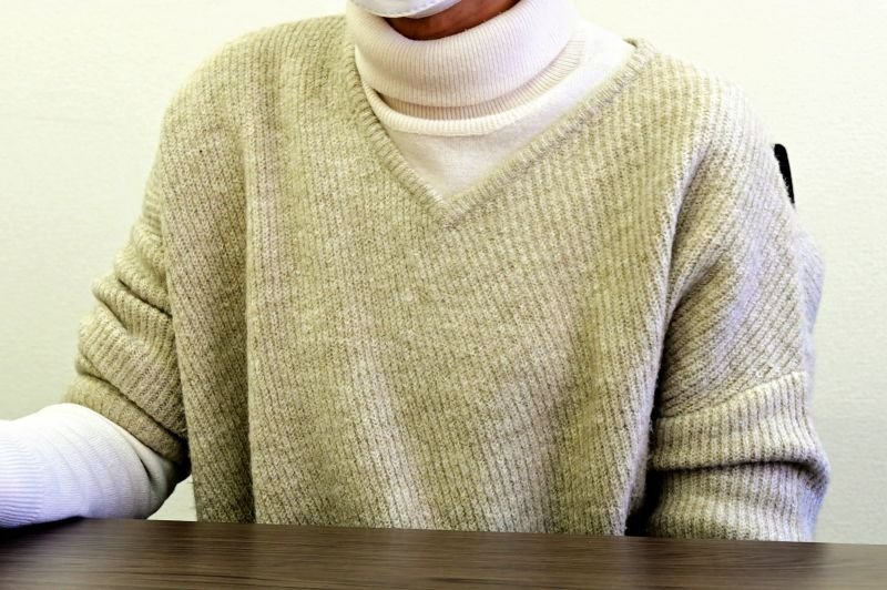 女性は高橋デンタルオフィスで計４００万円の被害に遭ったという＝１月１７日、千葉市中央区の千葉日報社