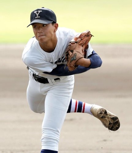 四街道―成田国際　６回無失点と力投した四街道・福永＝ぴーちゃん
