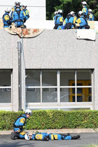 首都直下地震に広域連携で備え　応援時進出拠点に集合、流れ確認　東北３県警と千葉県警が初の合同訓練