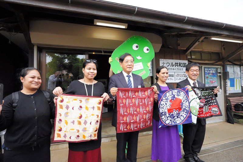ナウルとの交流拠点に　笠上黒生駅、展示スペース開設　銚子電鉄