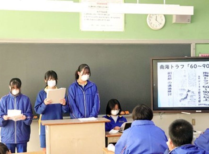 市原市立菊間中学校のＮＩＥ活動
