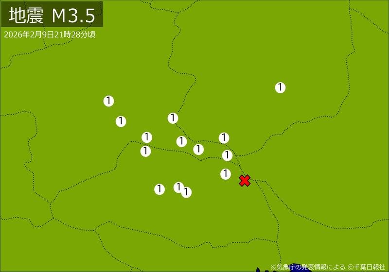 震度分布図
